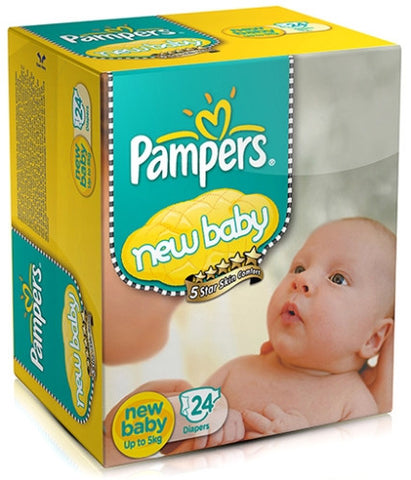 Pampers New Baby Diaper New Born - 24 Pieces