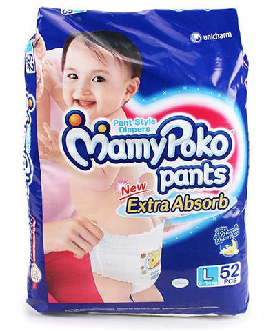 Mamy Poko Pants Pant Style Diapers Large - 52 Pieces